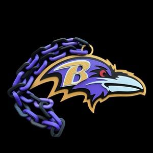Purple and Black Bird Fan Chain